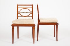 Pair of Fine and Rare Danish Neoclassical Side Chairs Antique Pair of Fine and Rare Danish Neoclassical Side Chairs