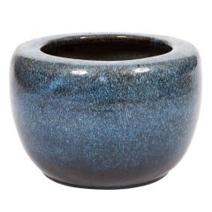Japanese Showa Glazed Ceramic Hibachi