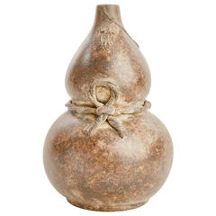 Chinese Yixing Vase with Knotted Rope