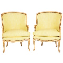 Pair of French Bergeres in the Louis XV Taste