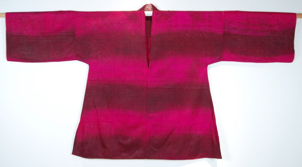 Ikat is a resist technique in which the threads are tie-dyed before they get woven. The Ikat kurtas of Central Asia were worn by women under Ikat robes. Sumptuous and expensive to produce they were worn by the rich and powerful on festive or formal