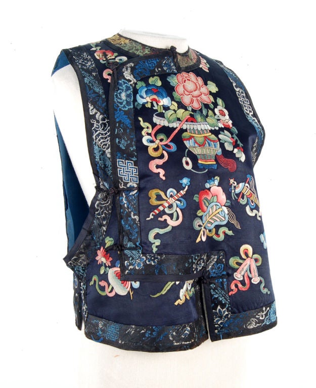 19th Century Embroidered Vest For Sale