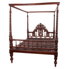 Antique Goan Four-Poster Bed