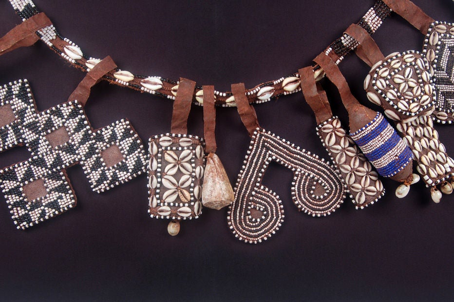 20th Century Yet Beaded Kuba Belt For Sale