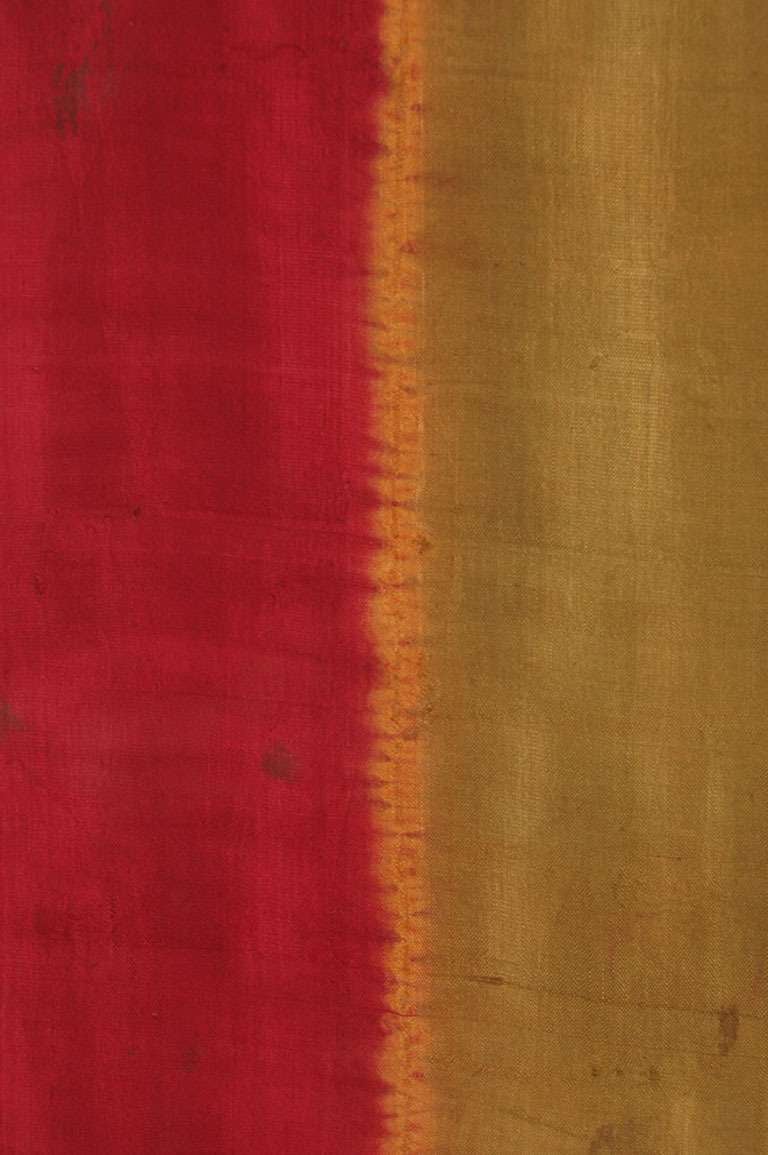 Resist-Dyed Silk Lawon, Indonesia 19th Century In Good Condition For Sale In Portland, ME