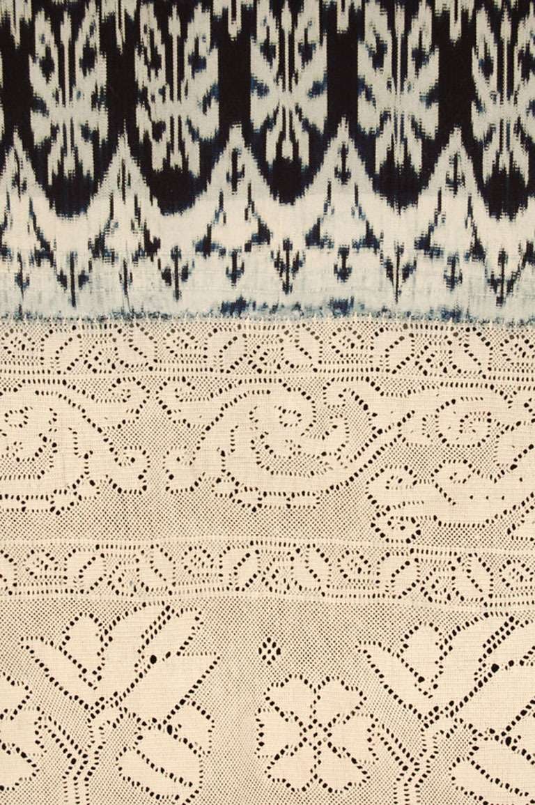 19th Century Ikat Shawl For Sale