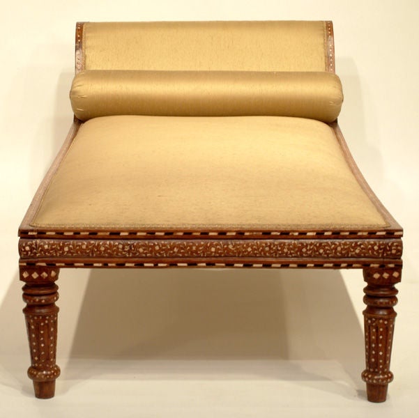 Inlay Inlaid Chaise Longue For Sale