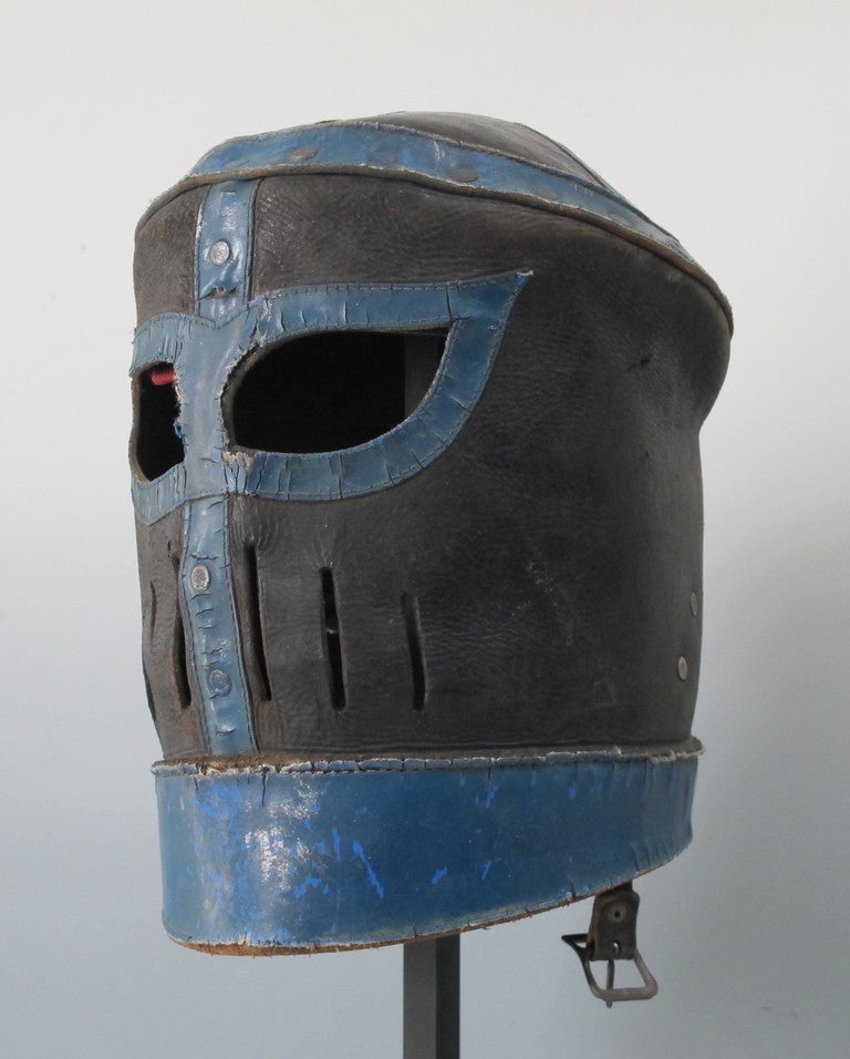 Leather Wrestling Mask In Excellent Condition In New York, NY