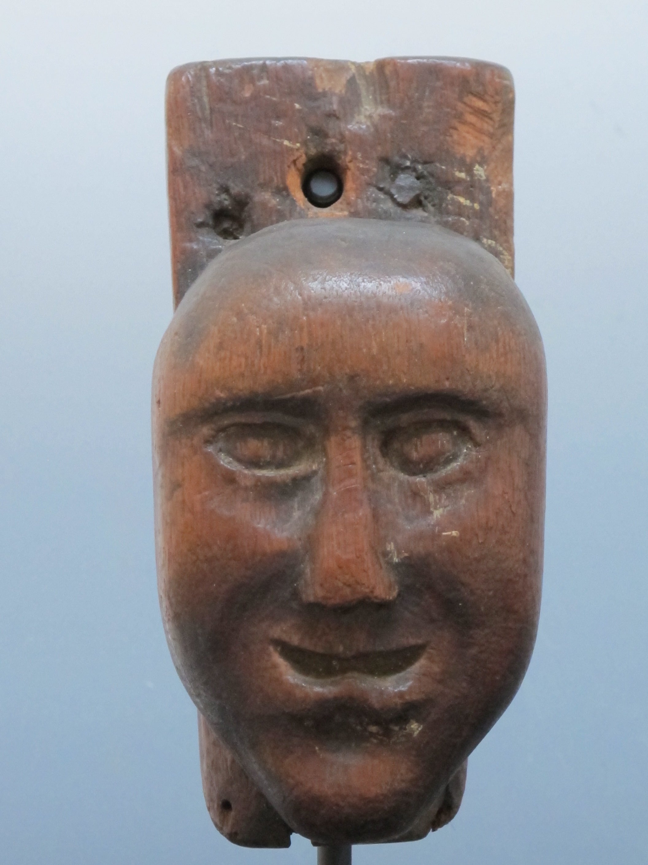 Early Carved Wood Head