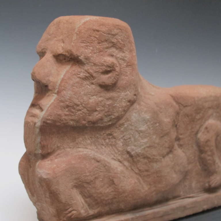  Sandstone Sphinx by Ralph Lanning For Sale 2