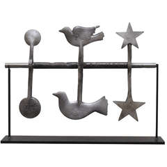 Retro Stars Birds Sun and Moon Shooting Gallery Targets