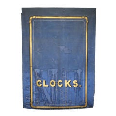 Clocks Makers Windowshade Sign