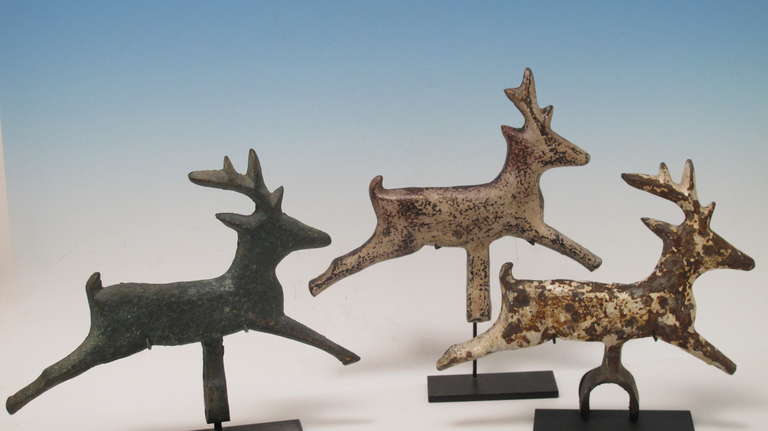 Folk Art Three Leaping Deer Arcade Targets