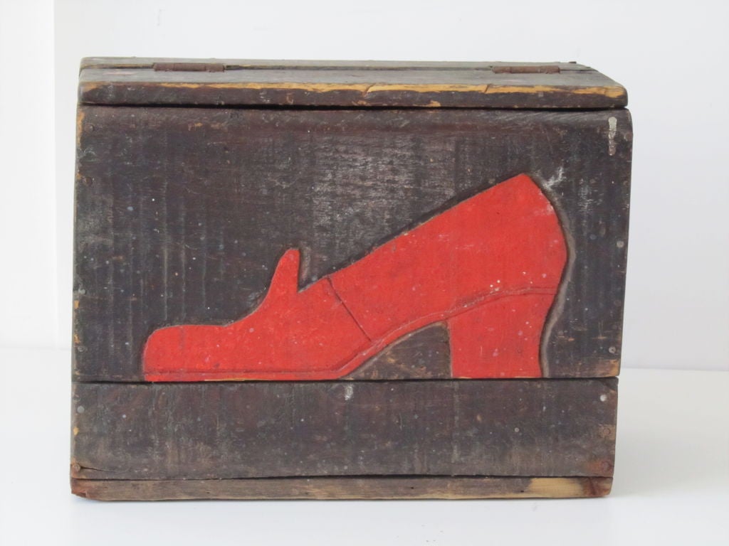 20th Century The Red Shoe Shine Box