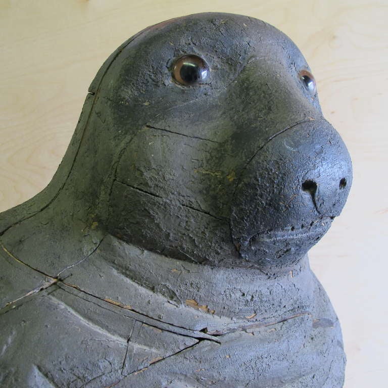 Carousel Sea Lion Sculpture In Good Condition In New York, NY