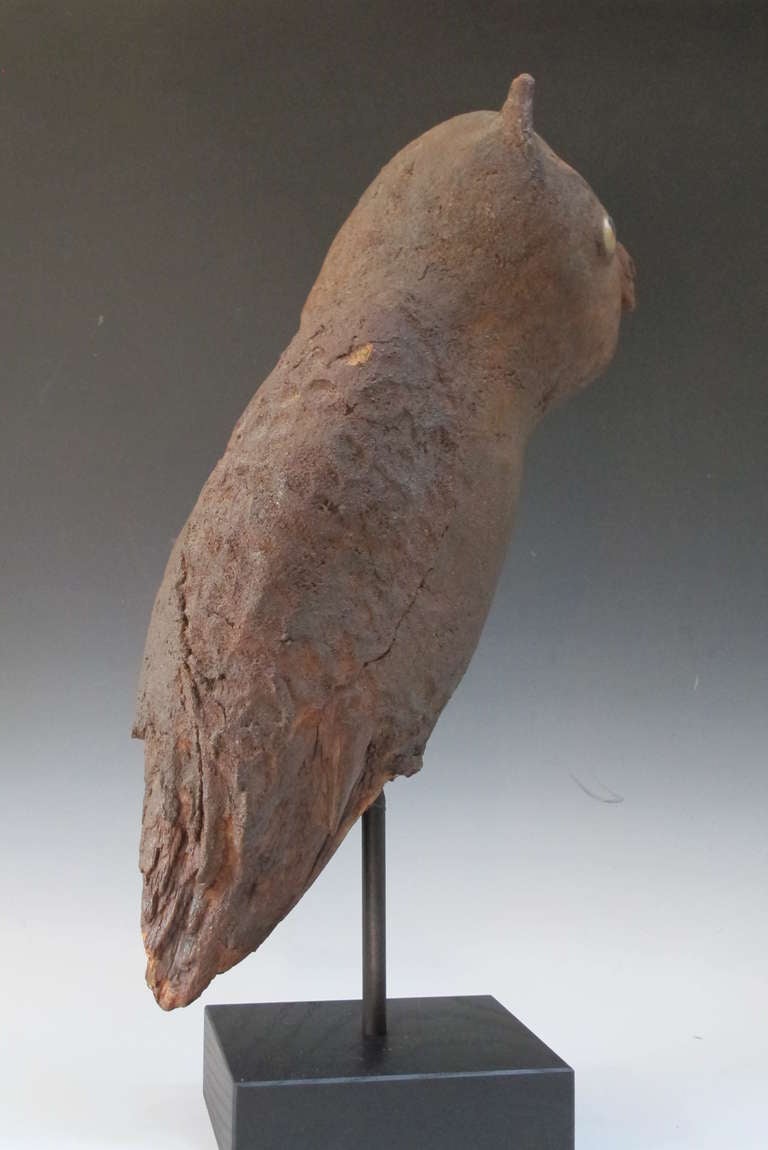 20th Century Owl Folk Sculpture For Sale