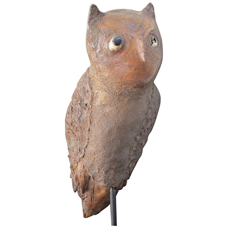 Owl Folk Sculpture For Sale