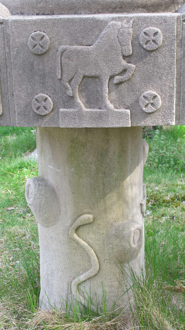 Limestone Garden Planter Sculpture For Sale at 1stDibs limestone planter