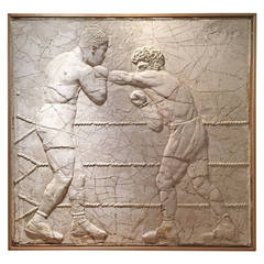 Vintage Joe Louis versus Max Schmeling Boxing Panel