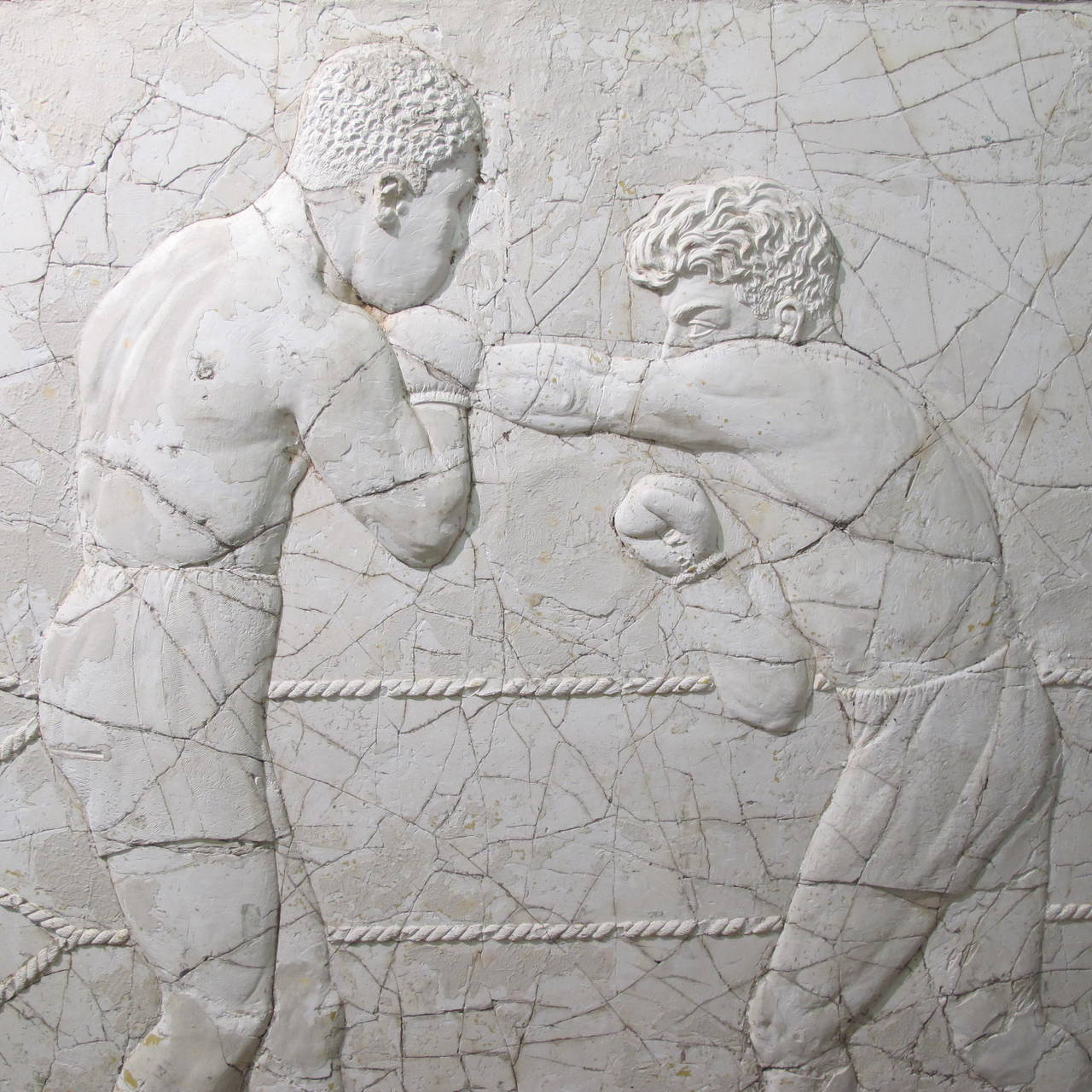 Mid-20th Century Joe Louis versus Max Schmeling Boxing Panel