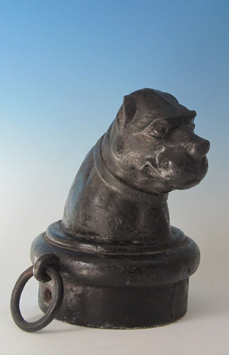 Iron Dog Hitching Post