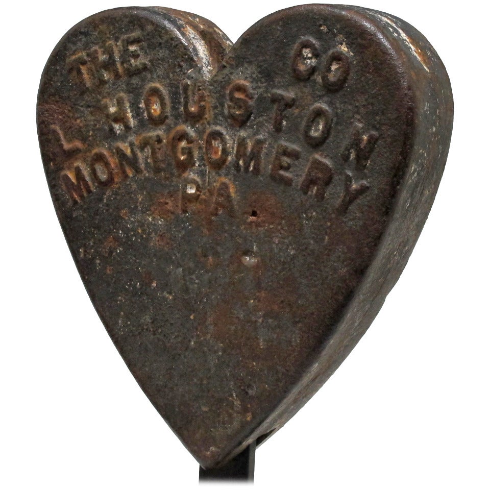 Cast Iron Heart Windmill Weight