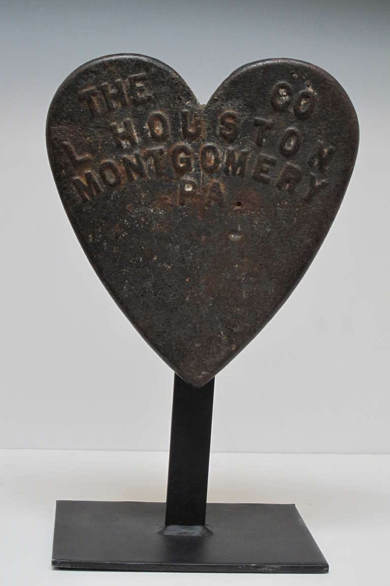 Cast Iron Heart Windmill Weight 1