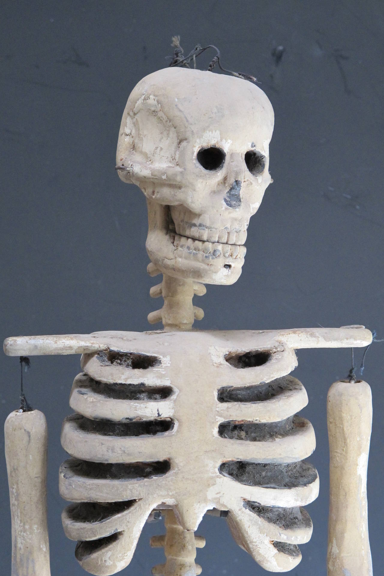 Early 20th Century Wood Skeleton Puppet