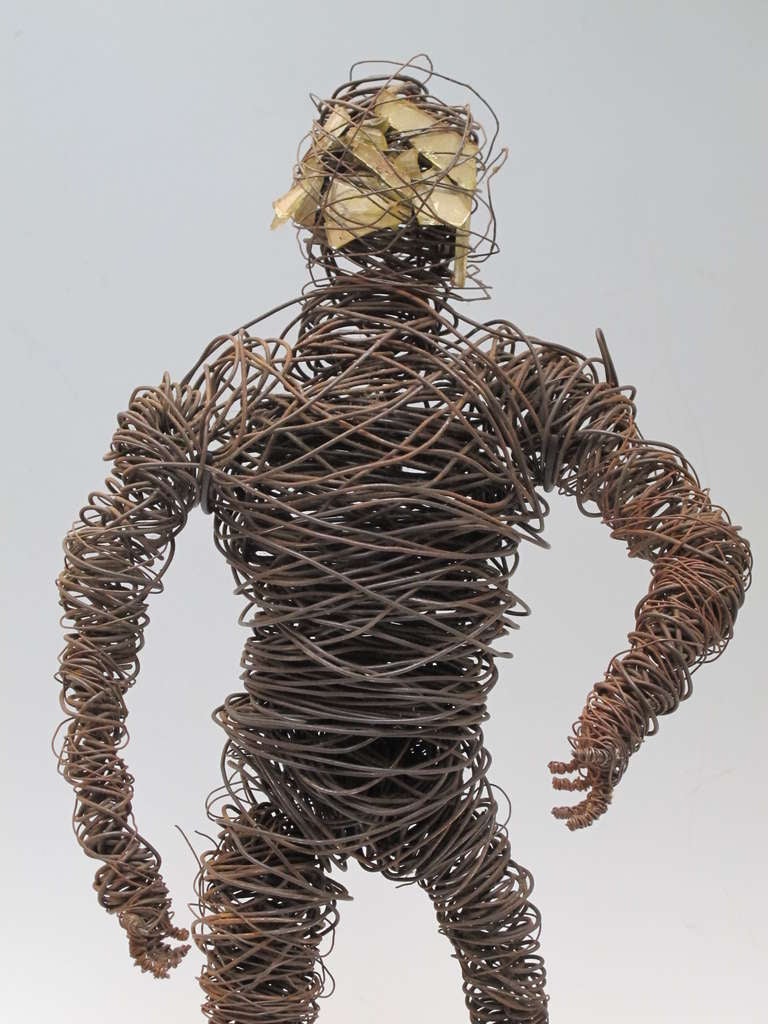 Wire Man with Mirror Face In Good Condition In New York, NY