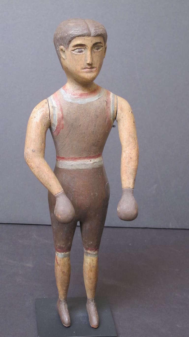 Wood Boxing Figure of James "Gentleman Jim" Corbett