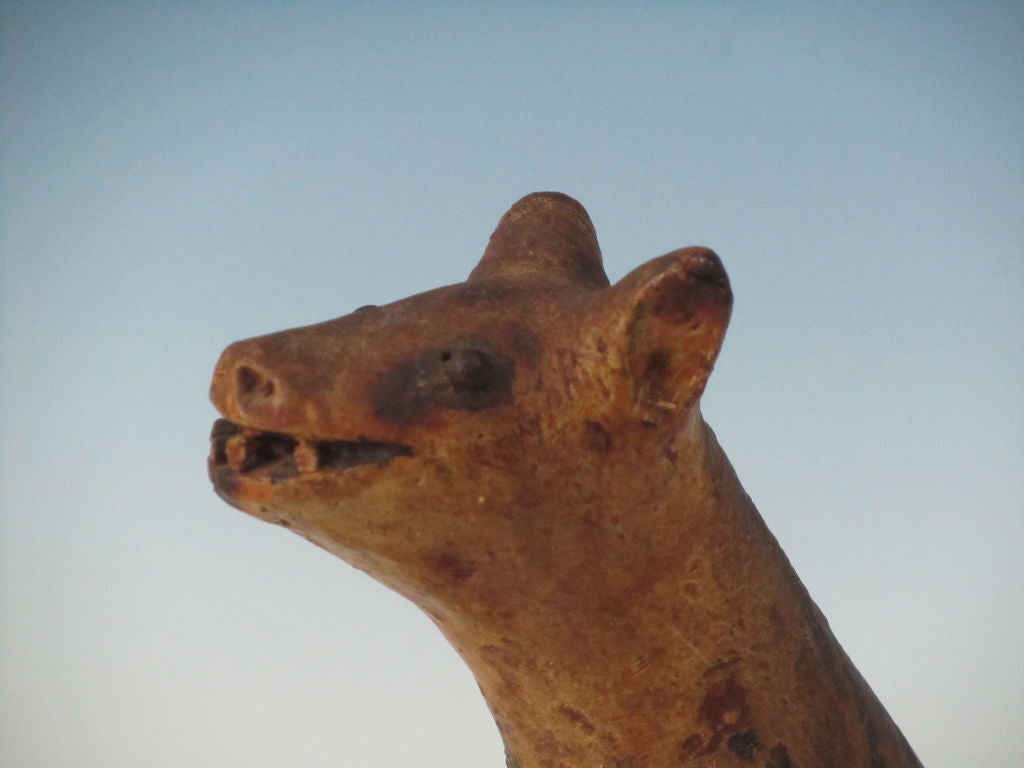 Unusual Dog Folk Sculpture at 1stDibs