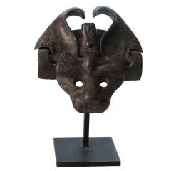 Antique IRON CAT HEAD GATE LATCH