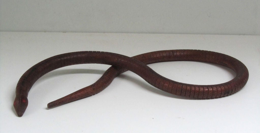 Wooden Snake Toy at 1stDibs segmented snake toy