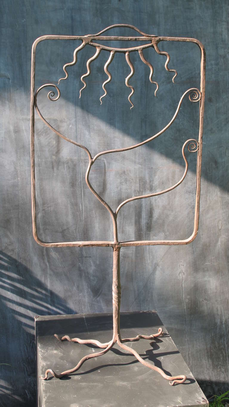 Forged Iron Decorative Screen In Excellent Condition In New York, NY