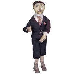 Antique Remarkable Early Ventriloquist Dummy