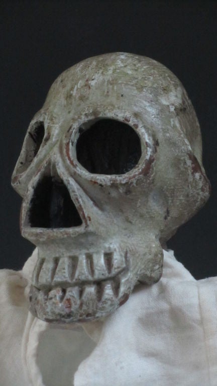Folk Art Skeleton Puppet