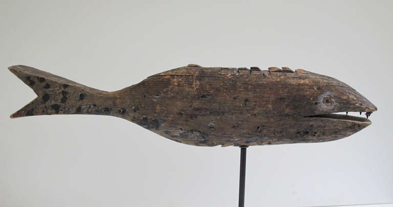 American Wooden Fish Weathervane