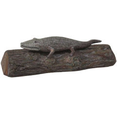 Alligator Folk Sculpture