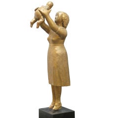 Golden Mother And Child