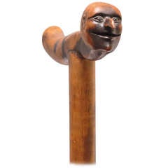 Cane with Grinning Head
