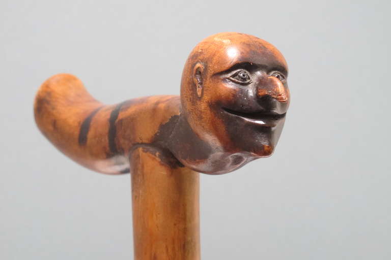 Cane with Grinning Head 2