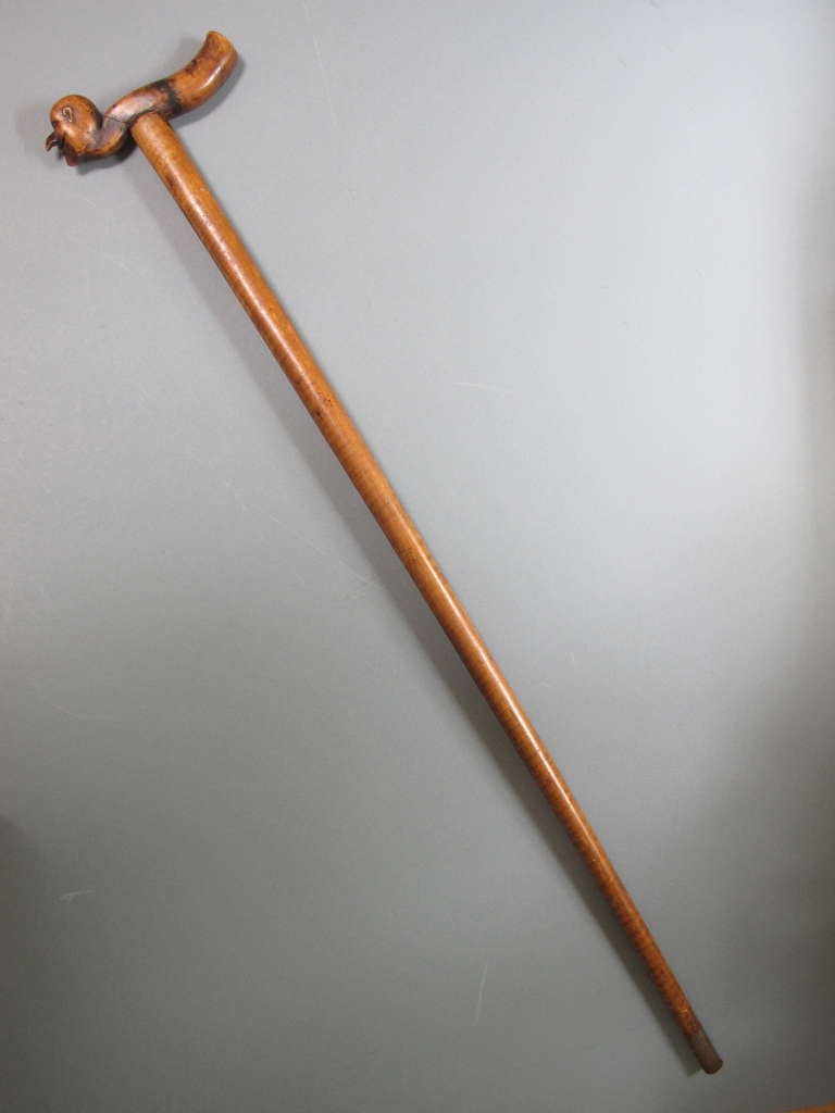 19th Century Cane with Grinning Head