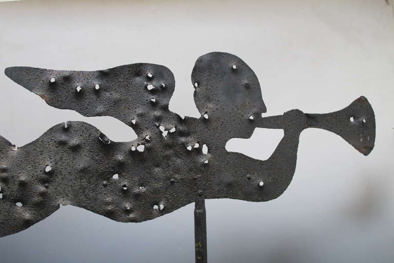 19th Century Early Angel Gabriel Weathervane