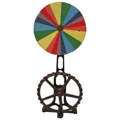 Antique Mechanical Color Wheel Sculpture
