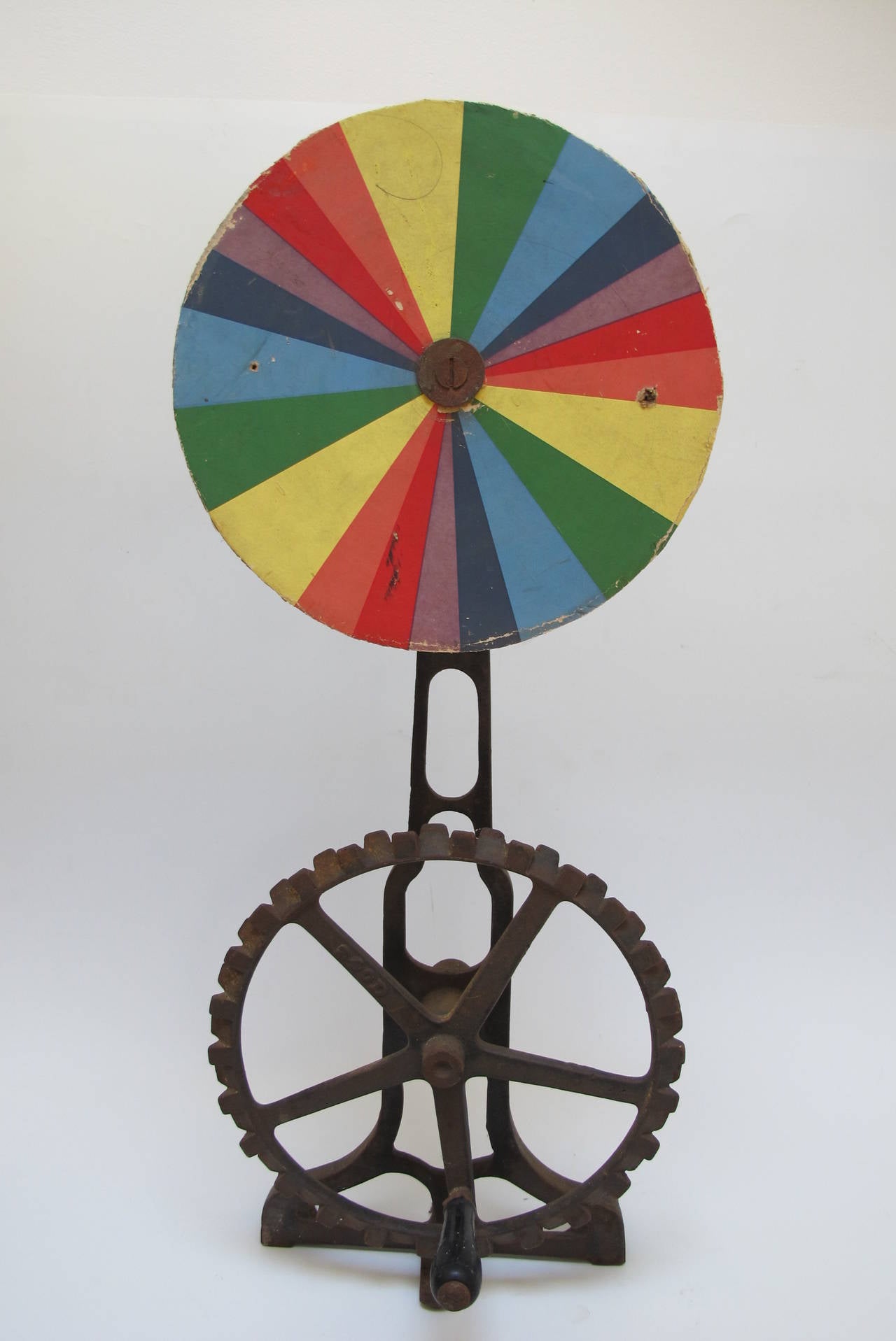 20th Century Mechanical Color Wheel Sculpture