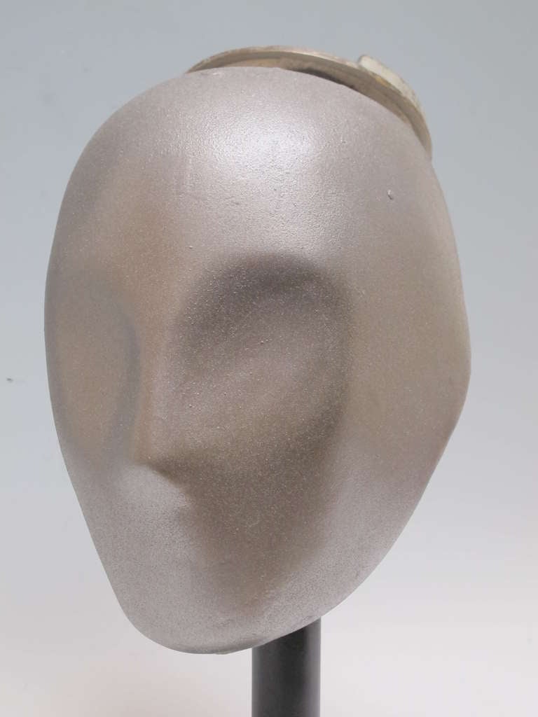 Mid-20th Century Crash Test Dummy Abstract Metal Head Mold