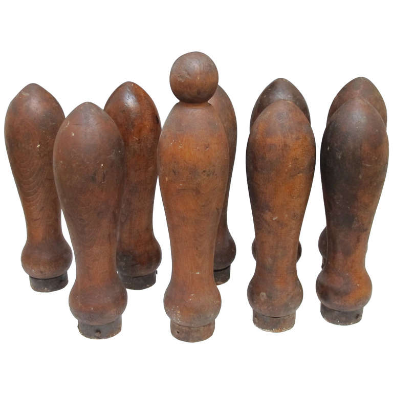 Early Lawn Bowling Pins and Balls For Sale at 1stDibs