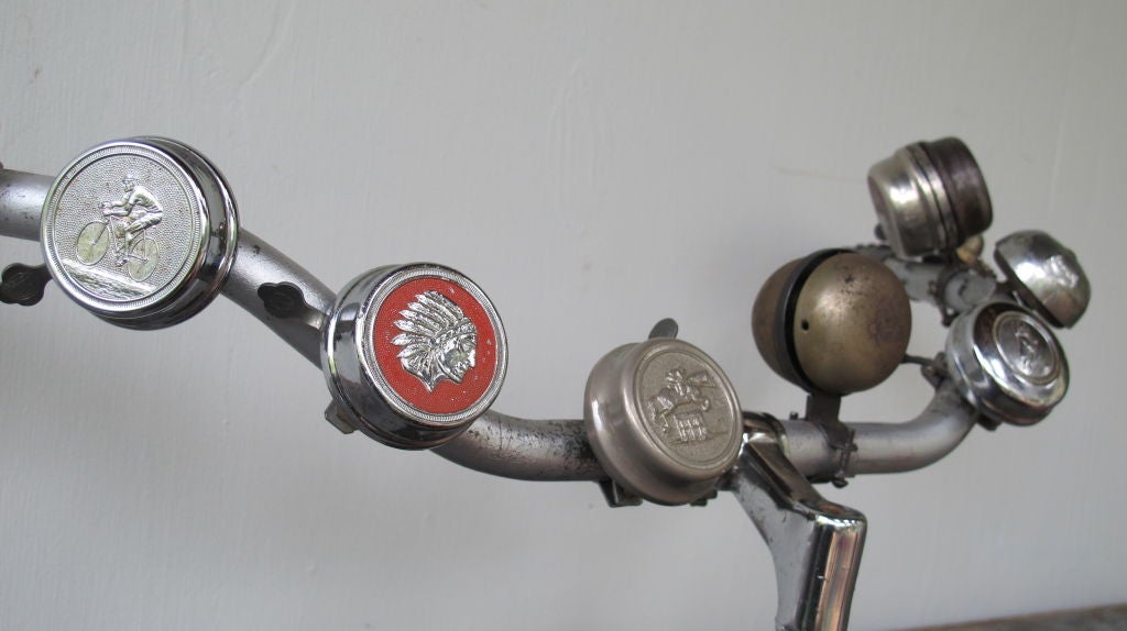 Bicycle Bells Collection on Handlebars 6