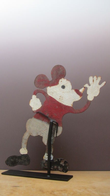Folk Art Mickey Thumbing His Nose