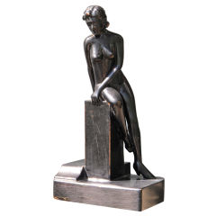 Black Nude Folk Sculpture